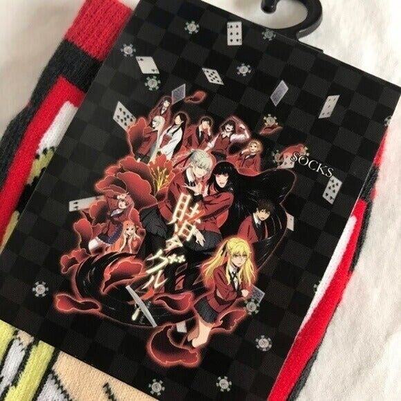 Kakegurui Chibi Mary NWT Adult One Size Fits Most No-Show Socks Anime - Picture 4 of 4